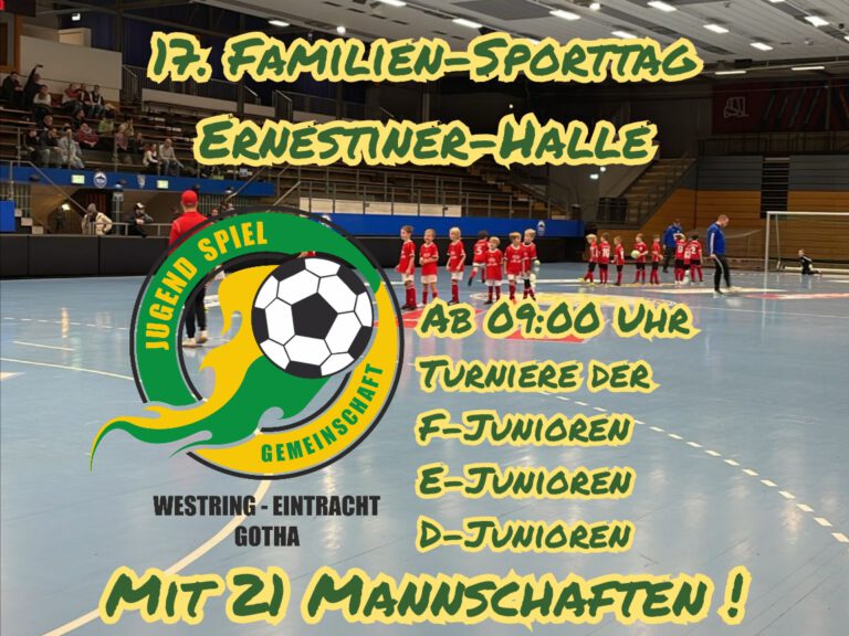 17. Familiensporttag in der Ernestiner Sporthalle